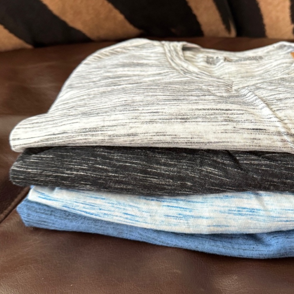 KEEP or RESELL! 4 NWT V-neck Pocket T-shirts 4 PACK! SLIM FIT $128 retail! - Picture 7 of 16